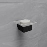 Мыльница LEMARK SMOOTH LINE с держателем чёрный 9742017