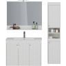 Зеркало LEMARK ROMANCE 100 см с полкой, белый глянец LM07R100Z